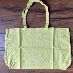 New Kate Spade Yellow Tote 25" x 15" XLarge Shopping Tote